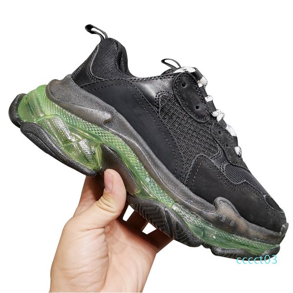 

women fashion luxury designer shoes sneakers womens basketball triple s sneakers breathable casual shoes size 35-40 type 3ct, Black