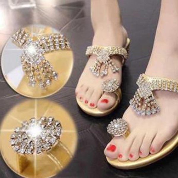 

2020 bohemian water drill sandals for women flip flop with toe in middle heel beach slipper, Black