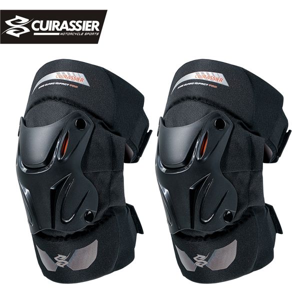 

motorcycle protective kneepad cuirassier knee protector motocross elbow pads mx guards knee pads motorbike off-road protection, Black;gray