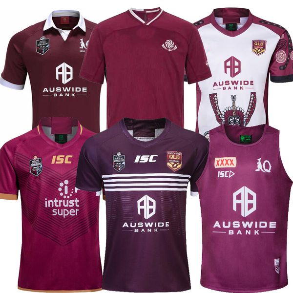 

size s-5xl 20 21 national rugby league queensland 2020 2021 qld maroons malou rugby jersey 2020 qld maroons state of origin rugby jersey, Black;gray