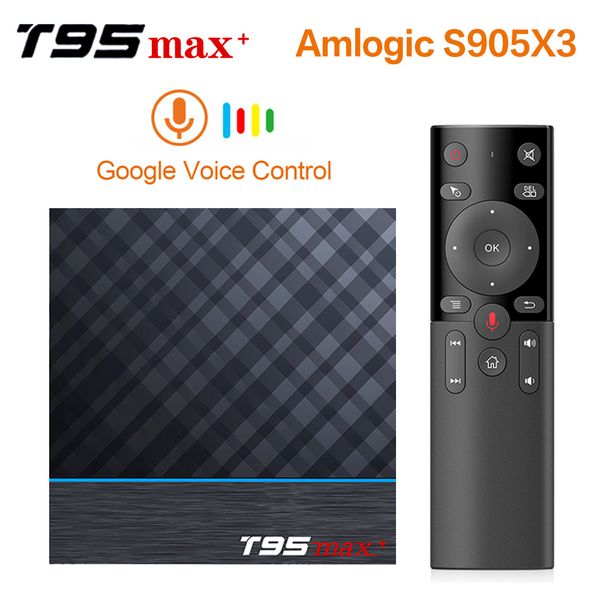 

VONTAR T95 MAX Plus Smart TV Box Android 9.0 TV Box Amlogic S905X3 1080P H.265 8K 24fps Google игрока магазина Netflix Youtube 4K