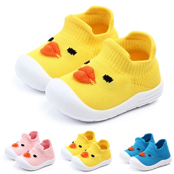 

muqgew baby shoes girls boys cartoon duck mesh shoes toddler infant kids soft sole sport shoes sneakers for kids yellow blue, Black