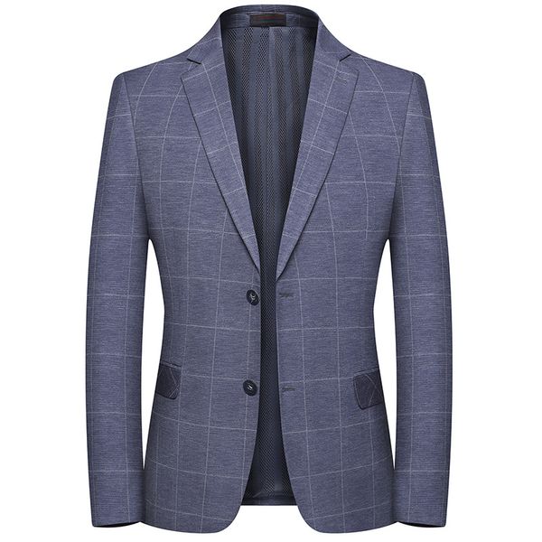 

brand men blazer personality wild men's suit jacket fashion plaid print slim fit blazer coat male, White;black