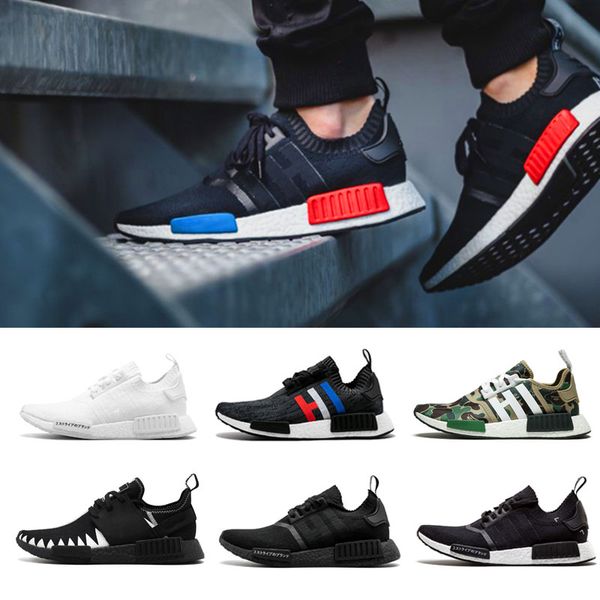 

NMD R1 Oreo Runner Nbhd Primeknit OG Тройной черный камуфляж кроссовки кроссовки мужские женские