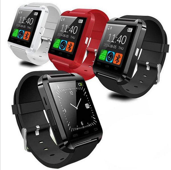 Original U8 Smart Watch Bluetooth Eletrônico Smart WristWatch Sports Tracker Bracelete inteligente para Apple iOS Assista Android Phone Watch