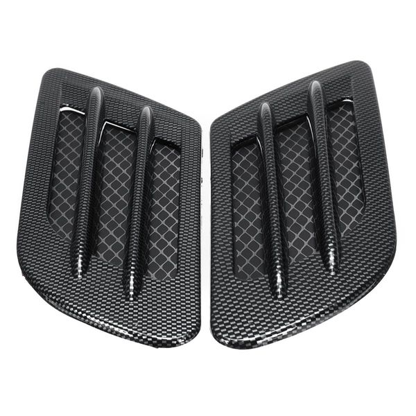 

car bonnet cover carbon fiber air intake flow side vent hood scoop sticker