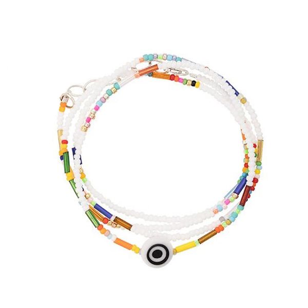 

красочного бисер стекируемого браслет bohemian женщина многослойного бисер pulseras vintage индивидуальность модных аксессуары homme 2020, Black