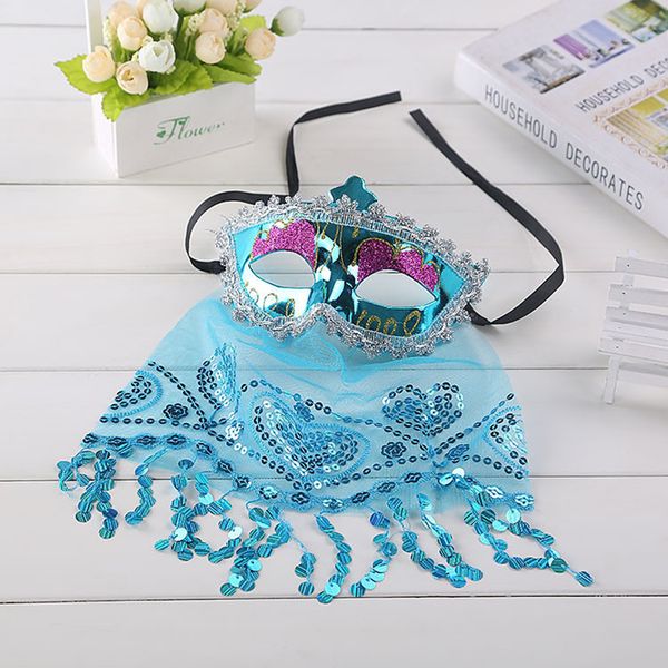 

halloween masquerade mask lace veil venetian mask female belly dance mystery princess veil christmas ball party 4