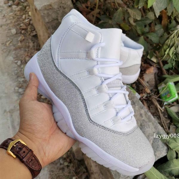 

11s men basketball shoes vast metallic silver grey 11 concord bred snakeskin heiress florida platinum tint girl sports sneakers trainers