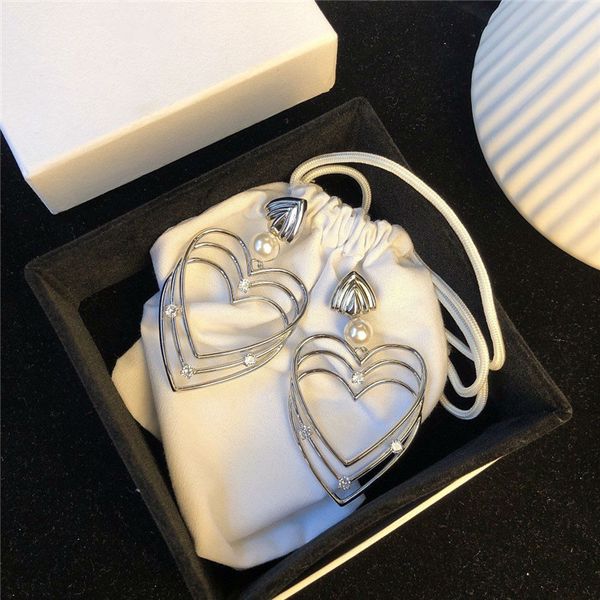 

fashion- jewelry earrings heart hoop earrings for women banquet party jewelry earrings birthday new year christmas gift, Golden;silver
