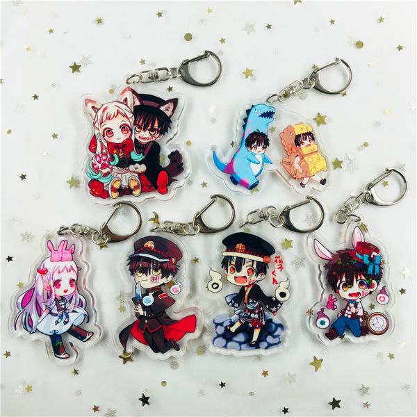 

anime dangan ronpa danganronpa v3 key chains two-sided keychain cosplay acrylic pendant keyring jewelry gift, Silver