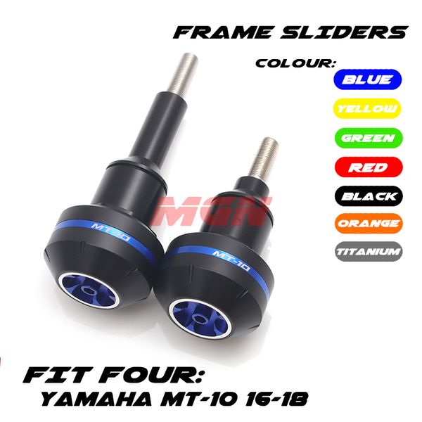 

motorcycle cnc crash pad frame slider protection guard for yamaha mt-10 mt10 mt 10 2015 2016 15 16