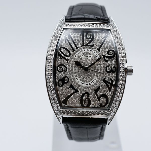 

on quartz men's mens leather full diamond watches men designer watch fashiroman digital analog wholesale luxury band wristwatch wvmr, Slivery;brown