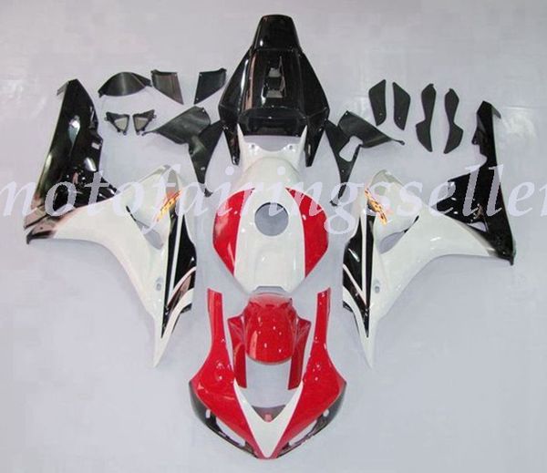 

oem quality new abs full fairings kits fit for honda cbr1000rr (2006-2007) cbr1000rr 06 07 bodywork set red white black no1