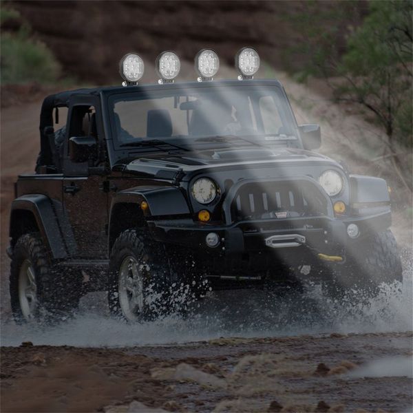 

car led light bar 27w 48w led bar 16barra square spotlight off road led work light 12v 24v for car truck 4x4 4wd suv atv