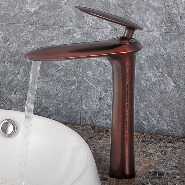 2020 Antique Copper Bathroom Faucets Single Lever Basin Faucets