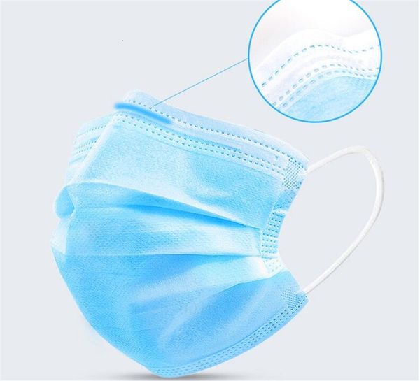 

маска завод 100шт 50шт мешок одноразовые 3 слоя лицо mondmasker маска для рта синий хлопок корейская маска рот маска загрязнения