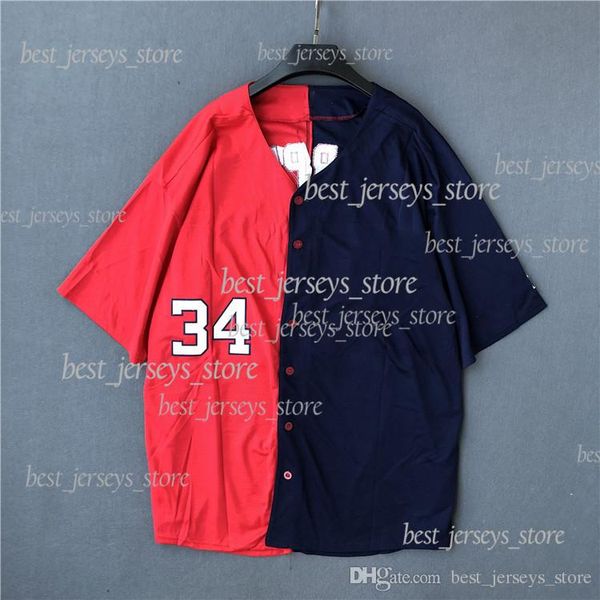 

Baseball Suit Short Sleeve Men's Card Loose Size Superior quality jerseys 18/19 Superior quality sportswear 984