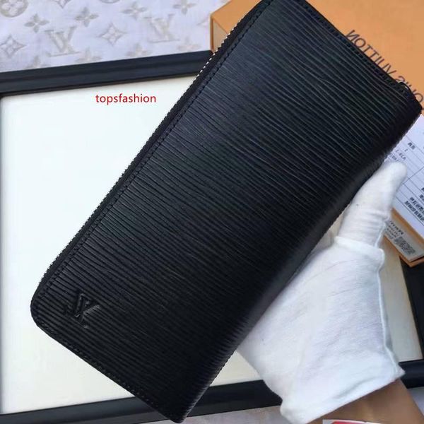 

2020 m20157 water ripple men s leather wallet purse wallets wallets purse mini clutches exotics evening chain belt bags