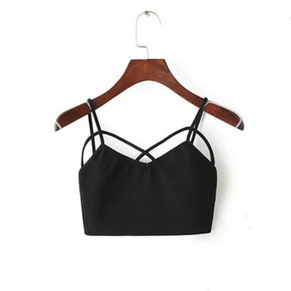 

белый tops танки танк лучших женщины sexy cut out белого бюстгальтер бюстье bralette полиэстер strappy крючок обрезанный blusas бинты холтер, White