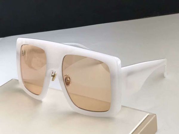 

light ivory/white sunglasses sun glasses shades gafas de sol de fashion women oversize sunglasses with box, White;black