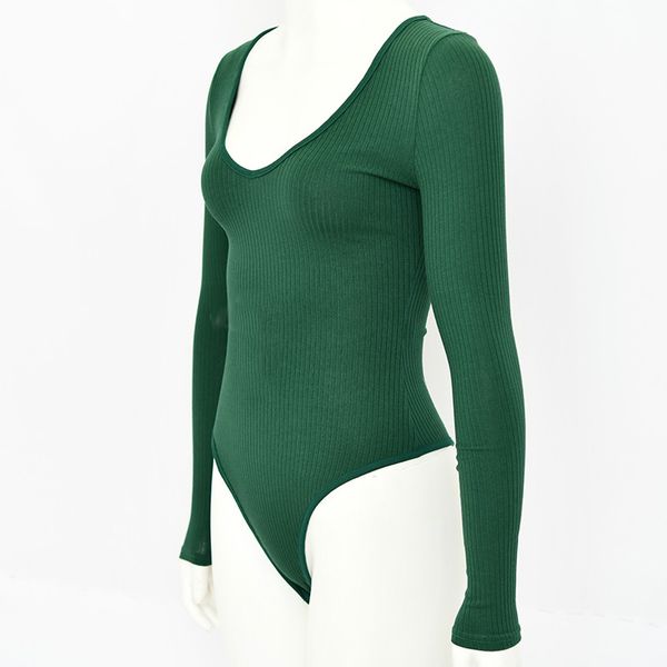 

zyfpgs 2019 new women bodysuit rompers fitness long sleeve womens jumpsuit fashion long sleeved tights, Black;white