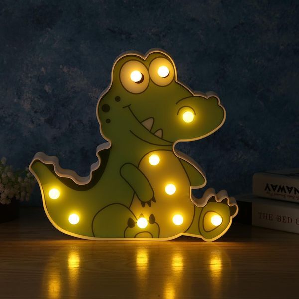

creative led night light excellent pp 3d cartoon dinosaur kids bedroom home decorative lamp applicable to bedroom study
