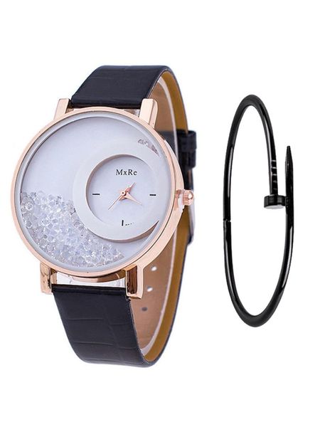 

new women's watch fashion models female students quartz watch leather belt trend simple wrist watches for women, Slivery;brown