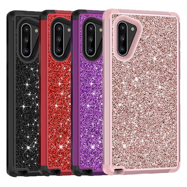 

for samsung galaxy note 10 case 3in1 glitter bling soft tpu hard pc back cover for samsung galaxy note10