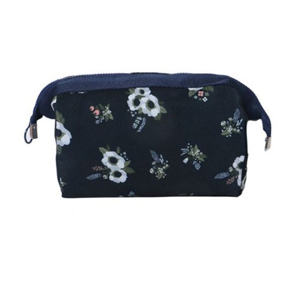 

косметическая сумка женщина делает мешок путешествие водонепроницаемых портативные сделать туалетные наборы dark blue flowers