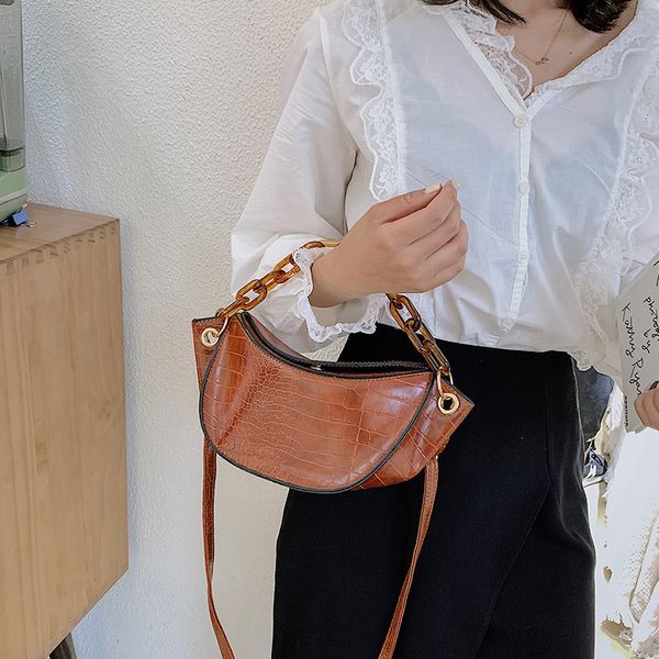

2020 new shoulder bag women's casual fashion korean retro chain handbag