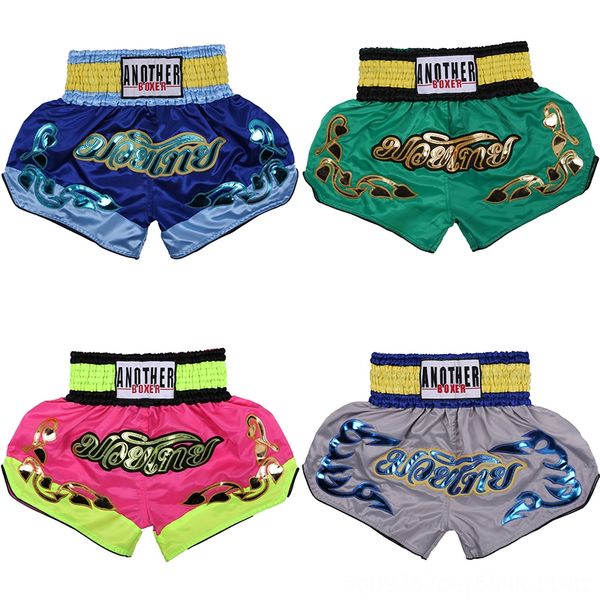

mens pants printing mma shorts fight grappling short polyester muay boxing wear athletic & outdoor apparel thai pants thai bjj boxing shorts, Blue