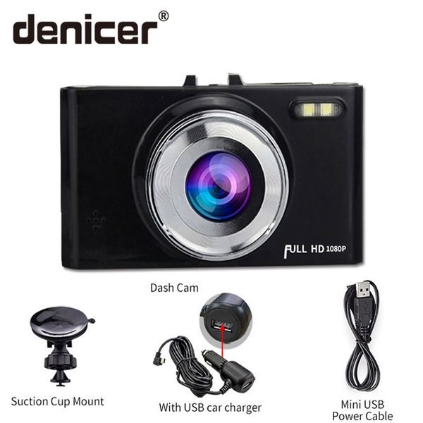 

denicer full hd 1080p dash camera 140 degree wide angle dvr auto vehicle car video recorder with cycle recording dashboard cam