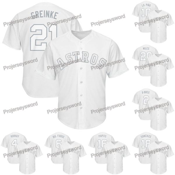 

Houston Zack Greinke 2019 Players Weekend Astros Jersey Alex Bregman George Springer Yuli Gurriel Aledmys Diaz Wade Miley Jose Altuve Jersey