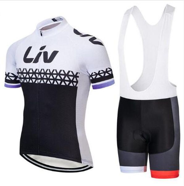 

liv 2020 cycling jersey kit mtb bike cycling clothing suits bicicleta ropa ciclismo jerseys bicycle wear clothes bib shorts set, Black;blue