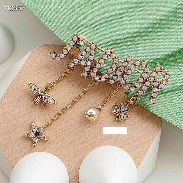 

2020 sell dx2 brooch official website new arrival stainless steel for women birthday gift di earring full stone, Gray