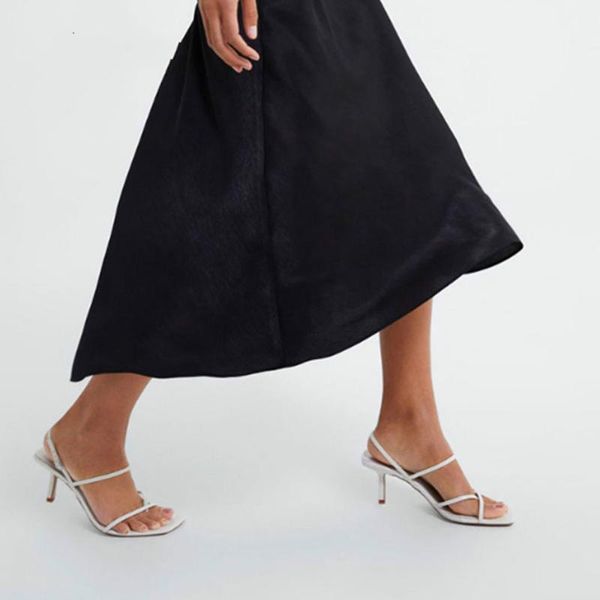 

white high heels sandals for summer narrow band high heel vintage square toe heel sandals concise ladies shes for party, Black