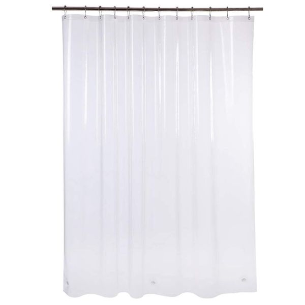 

shower curtain, 72 inch w x 72 inch shower curtain with 12 grommet holes thick bathroom plastic curtains