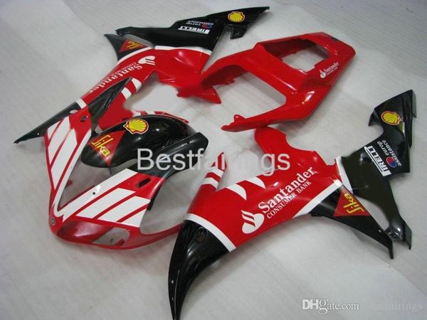 

100 fitment injection molding fairing kit for yamaha r1 2002 2003 white red black fairings yzf r1 02 03 gf35