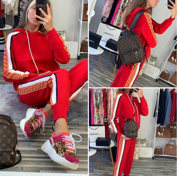 

111 Марка Дизайнер Женщины с капюшоном Tracksuit Письмо Printed Лишенный Outfit толстовки + ге