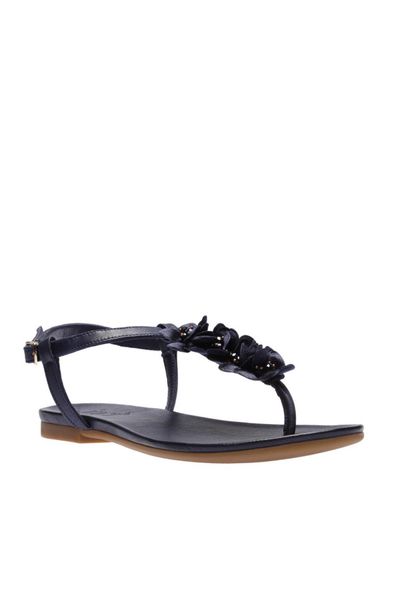 

pearl dark blue women sandals 120130002439, Black