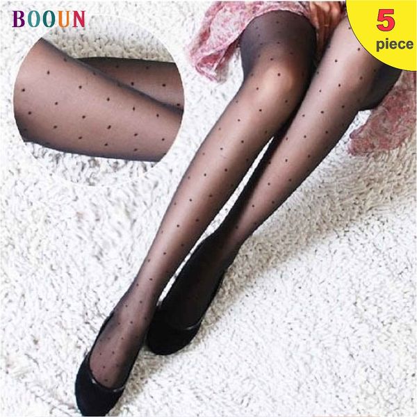 

socks & hosiery summer women's pantyhose super thin selling cute dots, Black;white