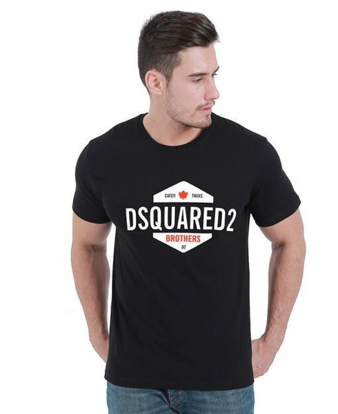 

new 20ss d2 mens shirt print tees short sleeve m-3xl tee dsquared2 t shirt men 000070197#, Black;red