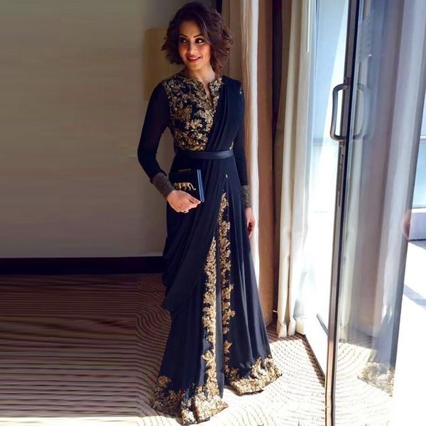 

black moroccan kaftan evening dresses gold lace appliques women mother dress arabic muslim prom gowns, Black;red