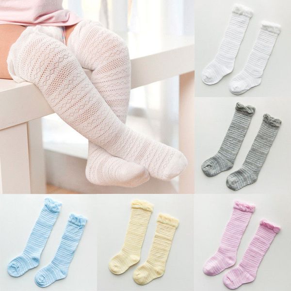 

2019 Latest Children's Wear Baby Girls Sockings Knee High with Bows Cute Baby Socks Long Tube Kids Leg Warmers 0-3T