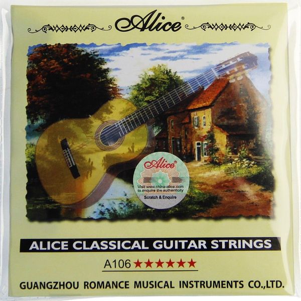 

new alice classical guitar strings a106 clear nylon strings