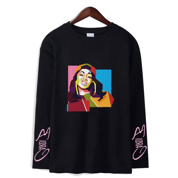 

cardi shirt paragraph 2019 b long sleeves t shirts, Gray;blue