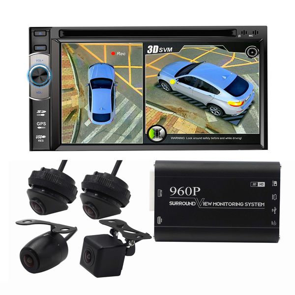 

new 360 3d car surround view system auto bird view panorama dvr system 4 camera hd 1080p car dvr recorder 3d parking assistance