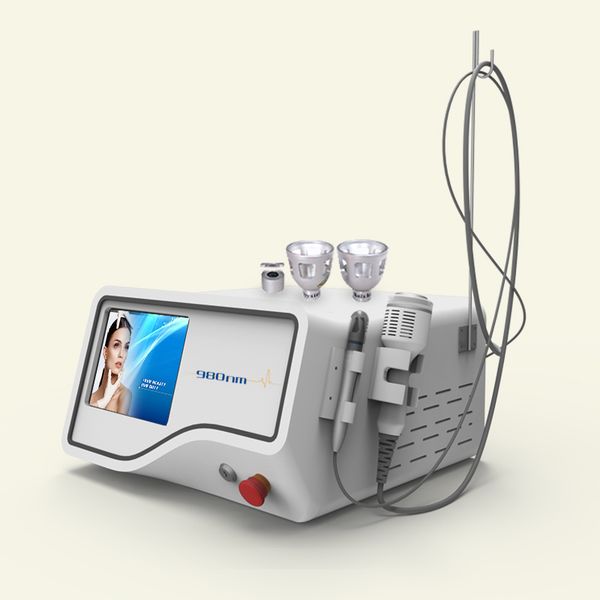 

whole sale price 40w portable 980nm diode laser vascular veins removal spa high power 3 in 1 device, Black