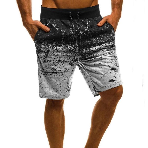 

men's swim trunks 2020 summer printing beach shorts drawstring swimwear surfing bathing suits outdoor running sport shorts